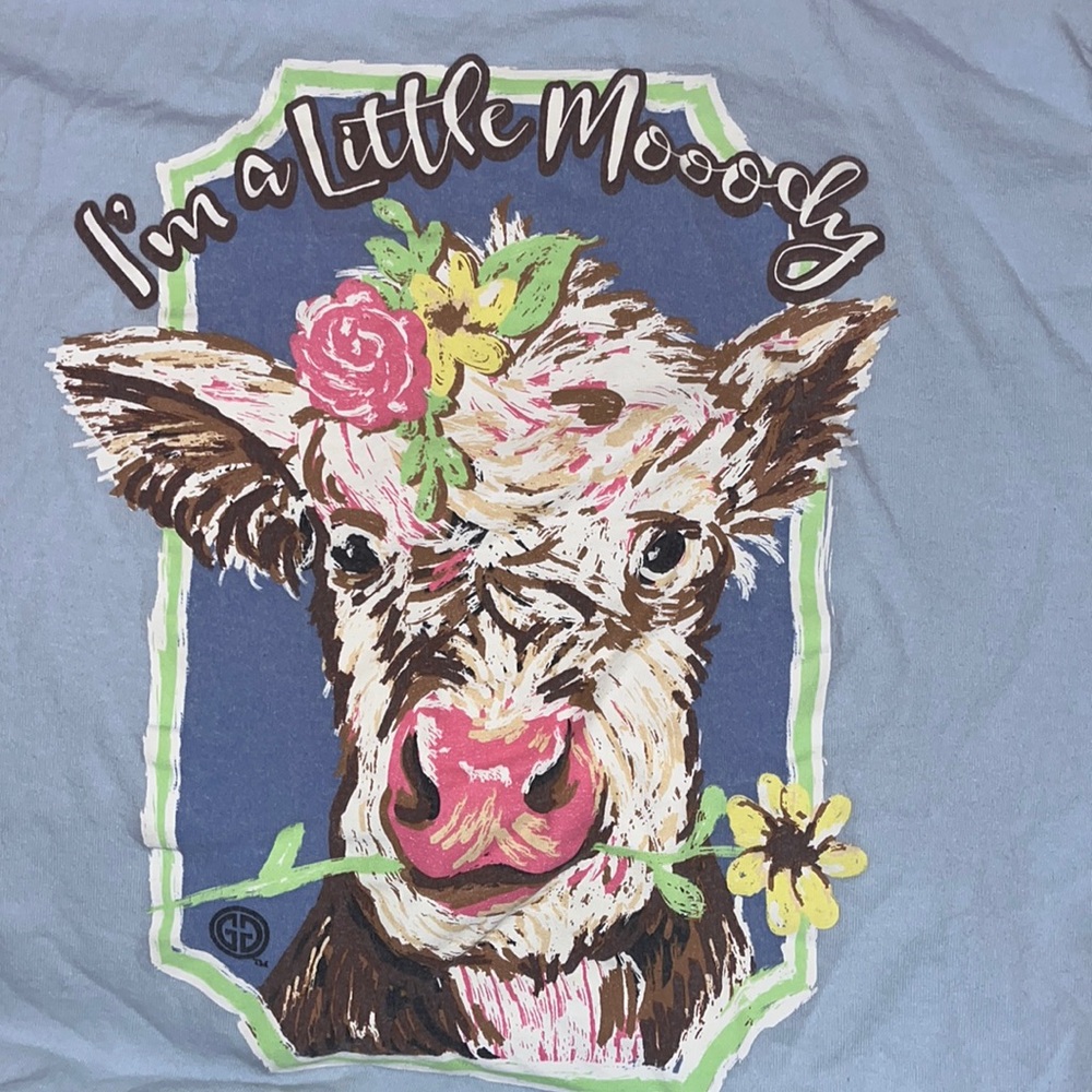 Girlie girl originals cow shirt